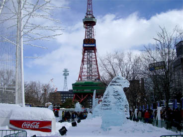 雪祭り氷のクマ！
