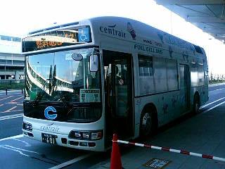 燃料電池バス　駐車場シャトルバス