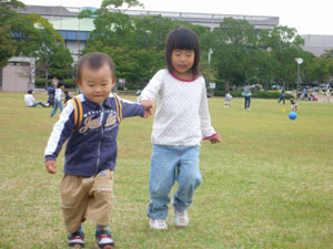 末広公園にて