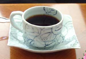里峰窯・木の葉コーヒーカップ