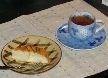 鯛の切り身と紅茶