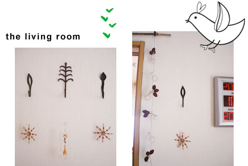 リビングフックいろいろ。