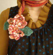 お花のマフラー