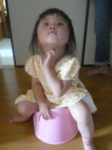 おまるでポーズ