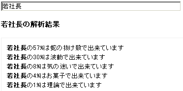 社長結果