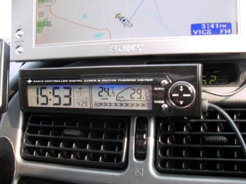 電波時計 車内 車外 温度計取り付け 備忘録 楽天ブログ