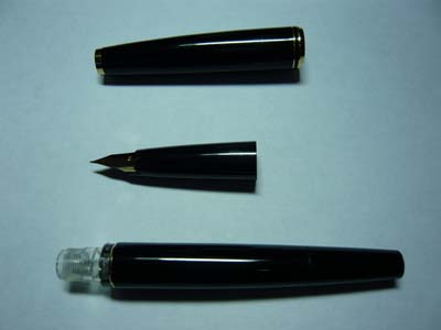 モンブラン　221　首軸と胴軸の分解