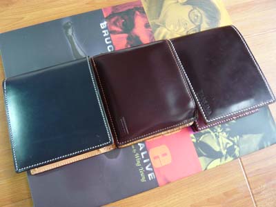 TAKUYA　コードバン財布とその他2種比較