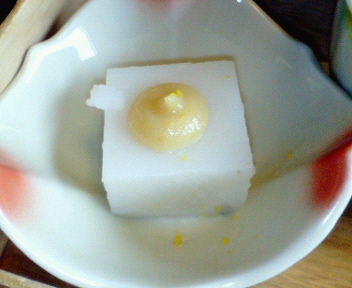 百合根豆腐　柚子味噌風味