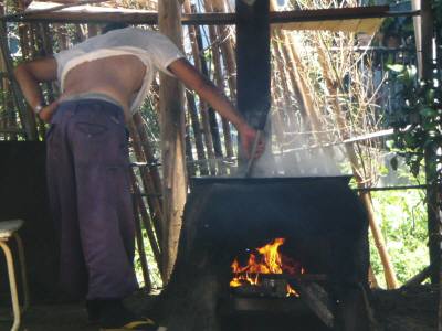 黒糖作り・温度確認
