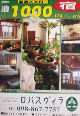 ロハスブィラのチラシ