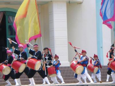 エイサー・大太鼓演奏