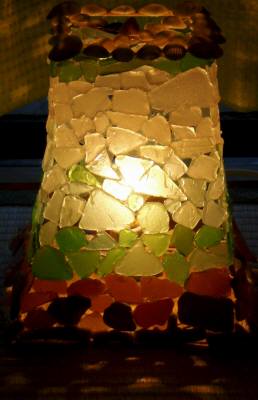 ランプシェード第1作点灯