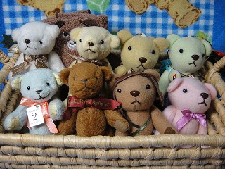 バスケットの中のくまさん