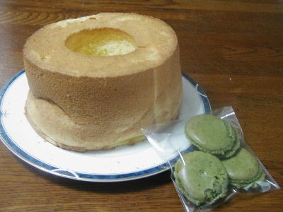 ちるちるさんのシフォンケーキ＆マカロン