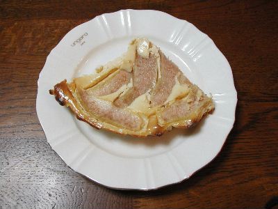 洋梨のチーズケーキ