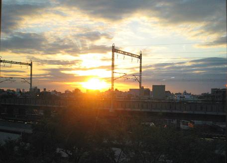 夕日