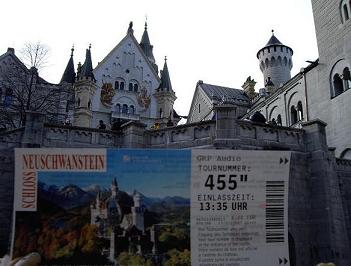 ノインシュタインシュバイン城の入場は時間制