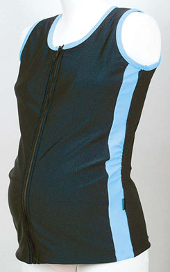 マタニティ水着（セパレーツ上）着脱ラクラク・フィットする工夫付き