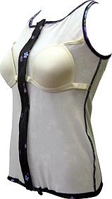 和柄水着　裏地と胸パット