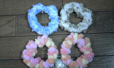 毛糸のシュシュ