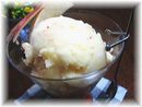 ★石臼式ジューサーで丸ごとりんごのアイスが出来上がり♪シャーベットではなくてクリーミーなアイスクリームですよ（〃▽〃）.jpg