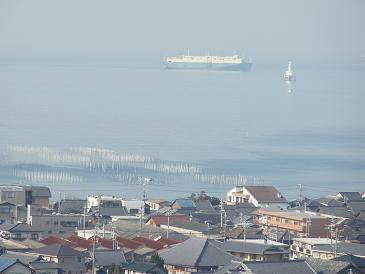 大野城から伊勢湾