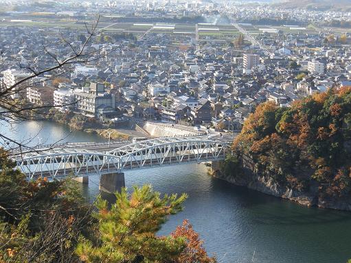 木曽川の犬山橋。日本ラインツインブリッジ。