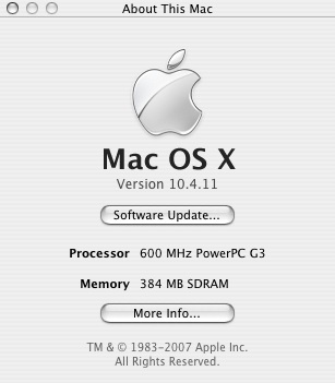 eBayで購入～ジャンクiBook G3 600MHz, 384MB RAM