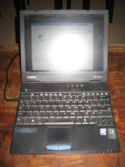 eBay落札品 Compaq N410c セーフモード起動