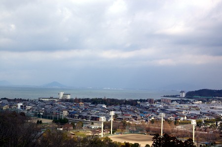 琵琶湖（彦根城天守閣より）