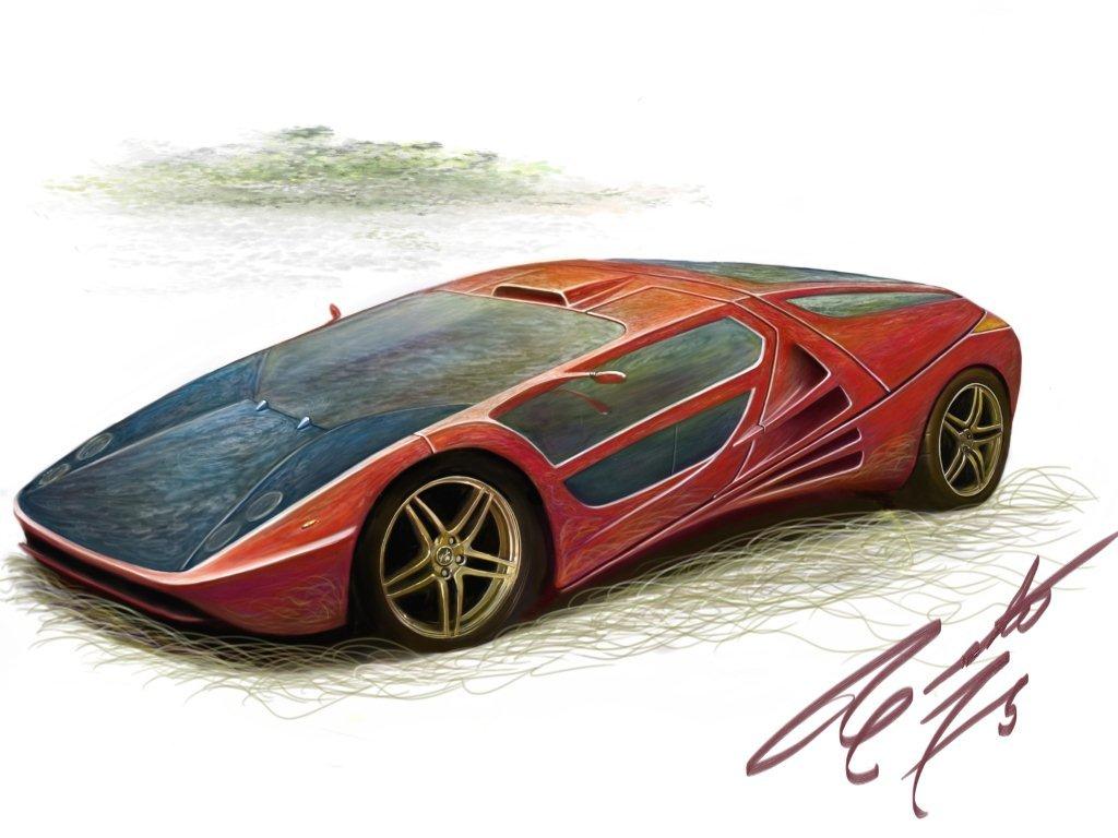 クルマをデザインする Tipo 021完成編 Yasushi カーイラスト Car Illustration クルマの絵 楽天ブログ