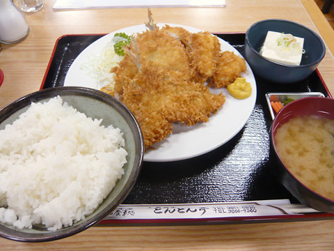 アジフライ＋イカフライ