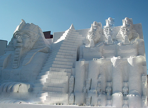 雪像　エジプト