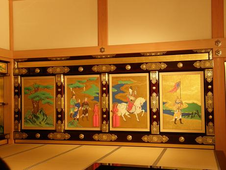 熊本城の豪華な襖絵