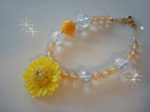 ひまわりのネックレス