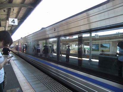 列車が入ってきた