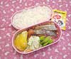4月30日（日）のお弁当

鮭甘酢味、ポテトサラダ
タコウィンナ、甘夏
