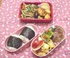 12月7日（水）のお弁当

おにぎり、ハンバーグ、卵焼き、ウィンナ
ハム巻き、星型ポテト、リンゴ

焼きそば、たこ焼き、スウィーティ