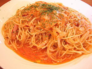 美濃けんとんのトマトスパ