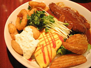 特製ろこもこ丼(☆_☆)