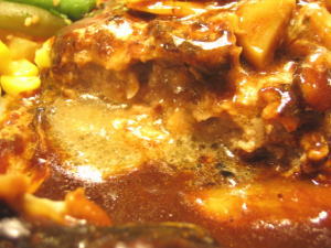 肉汁溢れてきてますぅ～！！！