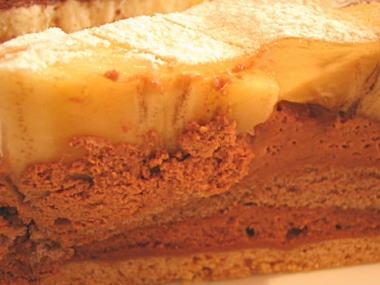 バナナのタルト