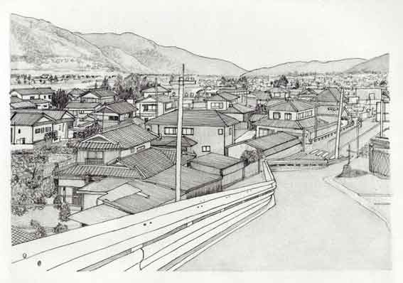 鉛筆画 美馬市美馬町重清の風景 すえドン の四方山話 楽天ブログ