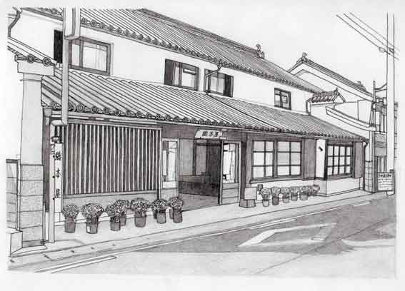 鉛筆画 つるぎ町貞光 織本屋 すえドン の四方山話 楽天ブログ