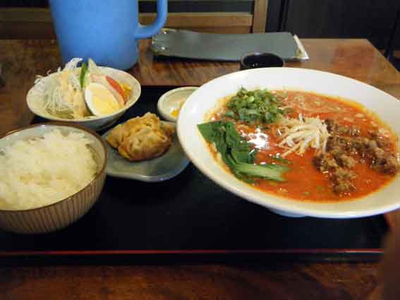 あめんぼうの「坦々麺定食」♪