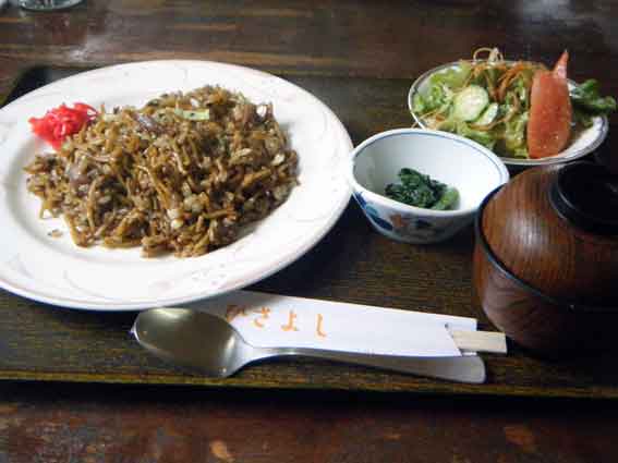 久善の「そばめし定食」♪