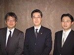 左から田代先生、峰岸先生、そして私（庄司）