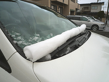 車の雪１