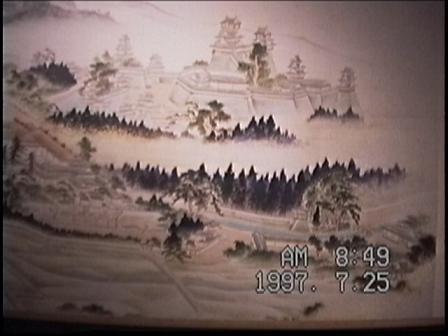 往時の熊本城遠望画